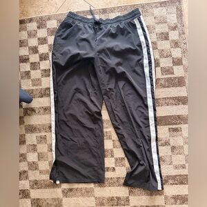 JoyLab Black Joggers with White Stripes